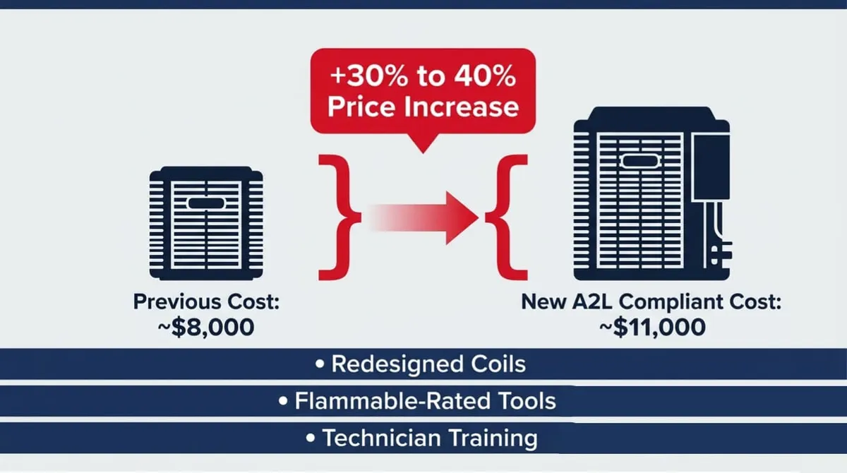 New AC system cost rising 30 to 40 percent in Florida during 2025